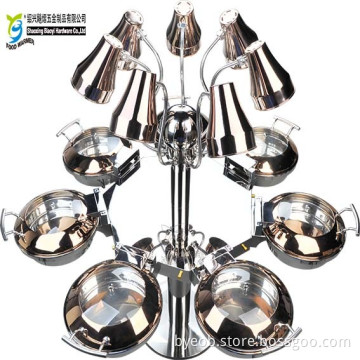 7 Star Electric Heat Lamp Chafing Station Buffet
